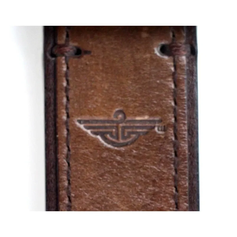 DOCKERS BROWN GENUINE LEATHER 1.25